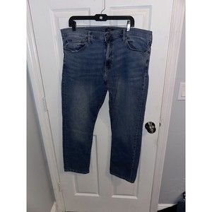 POLO RALPH LAUREN THE VARICK SLIM STRAIGHT MENS 38 X 32 JEANS STRETCH Blue